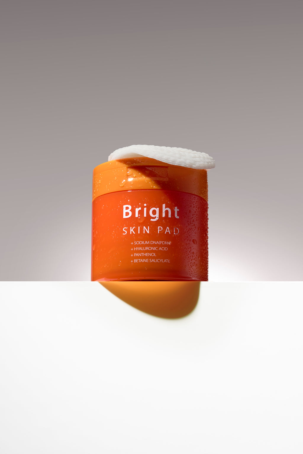 Pre-soaked Bright Skin Pads with PDRN (5,000 ppm) for gentle exfoliation and soothing skincare.